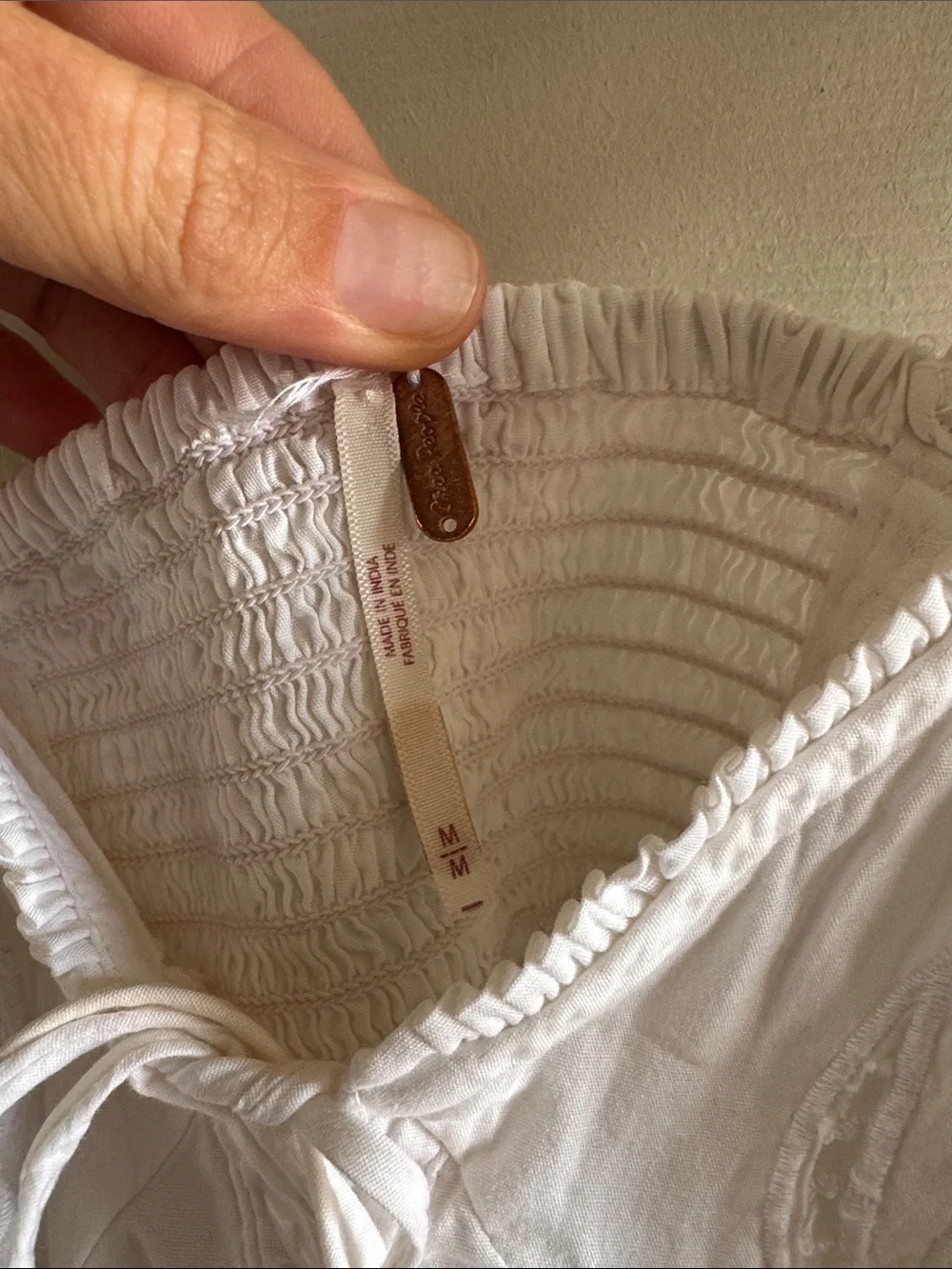 Free People cotton double straps top